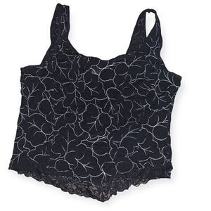 Vintage y2k lace glitter corset like tank